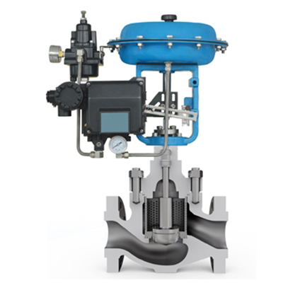 LN2410 single-seated control valve, low noise