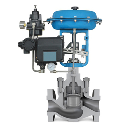 LN3410 single-seated control valve, Cage Guiding, noise reduction